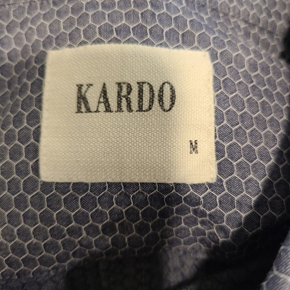 Kardo Blue Long Sleeve Button Down Shirt - Picture 6 of 6